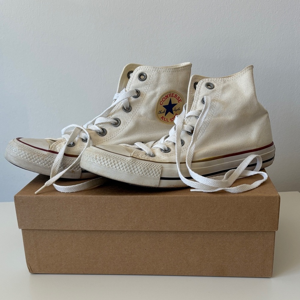 Converse Off-White High-Top Sneakers